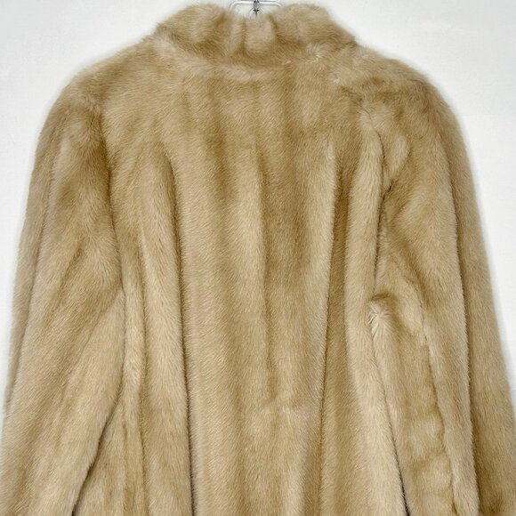 Vtg Adolph Schuman for Lilli Ann Woman’s Coat Light Brown Faux Mink Fur English - Picture 5 of 15